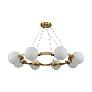 8 lights Magic Pearl Opal Glass Chandelier
